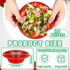 Layhit 100 Pcs Christmas Plastic Bowls 12 oz Disposable Salad
