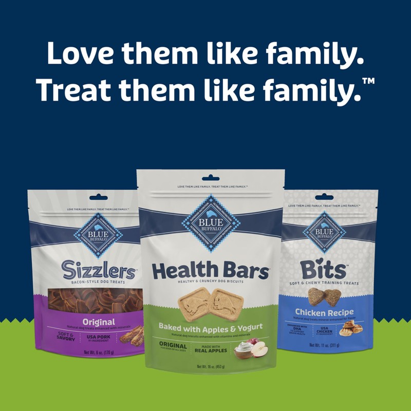 Blue Buffalo Health Bars Crunchy Dog Biscuits, Oven-Baked with Natural