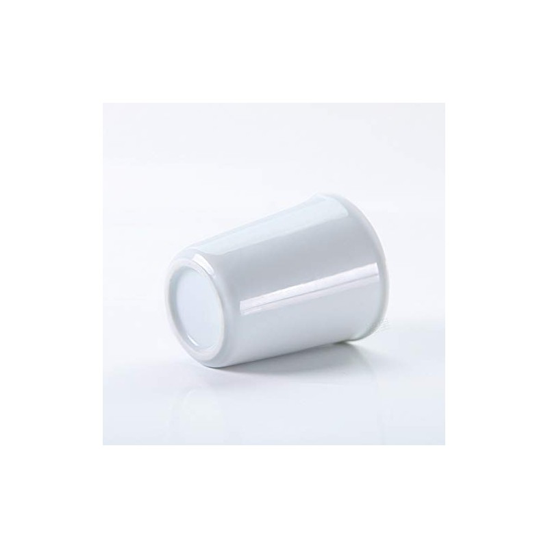 Gaolinci 2 Pcs Simple White Ceramic Mouthwash Cups, Bathroom Brushing