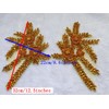 ESOSZNUA Two Colors Handmade Beaded Crystal Patches Bodice Lace DIY