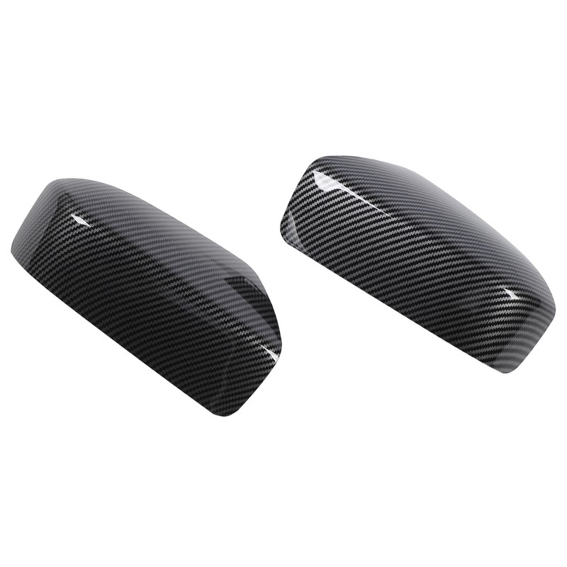2PCS Side Mirror Cover Left Right Carbon Fiber Pattern 76201