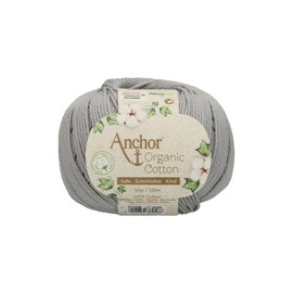 Anchor Organic Cotton, 50 g, Thickness: 4, Presentation: 125M Stormy Cloud Crochet Yarn