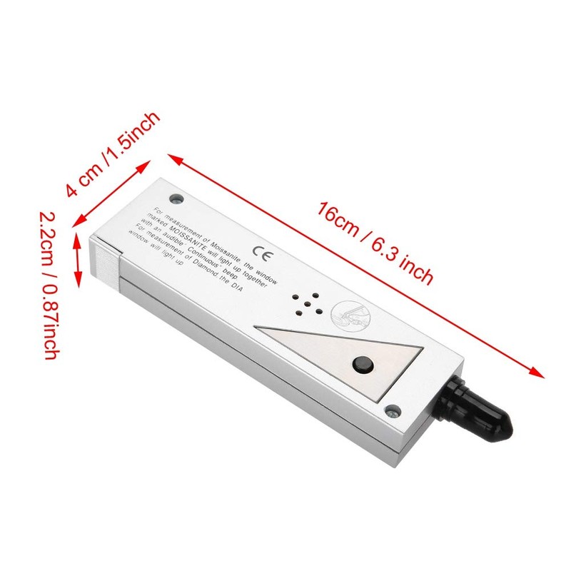 Test Gold Tester 17×5×3 Professional Moissan Led Indicator Tester Moissanites
