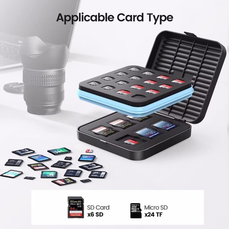 ORICO SD Card Holder, 15 Slot SD Card Memory, can