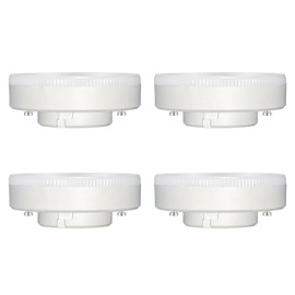 Akynite GX53 9 W LED Neutral White 4000 K 800 LM, AC 220-240 V, 180 Degree Light, GX53 Halogen Lamp & CFL Replacement, GX53 LED Spotlight for Cabinet Lamp, Ceiling Light, Not Dimmable, Set of 4