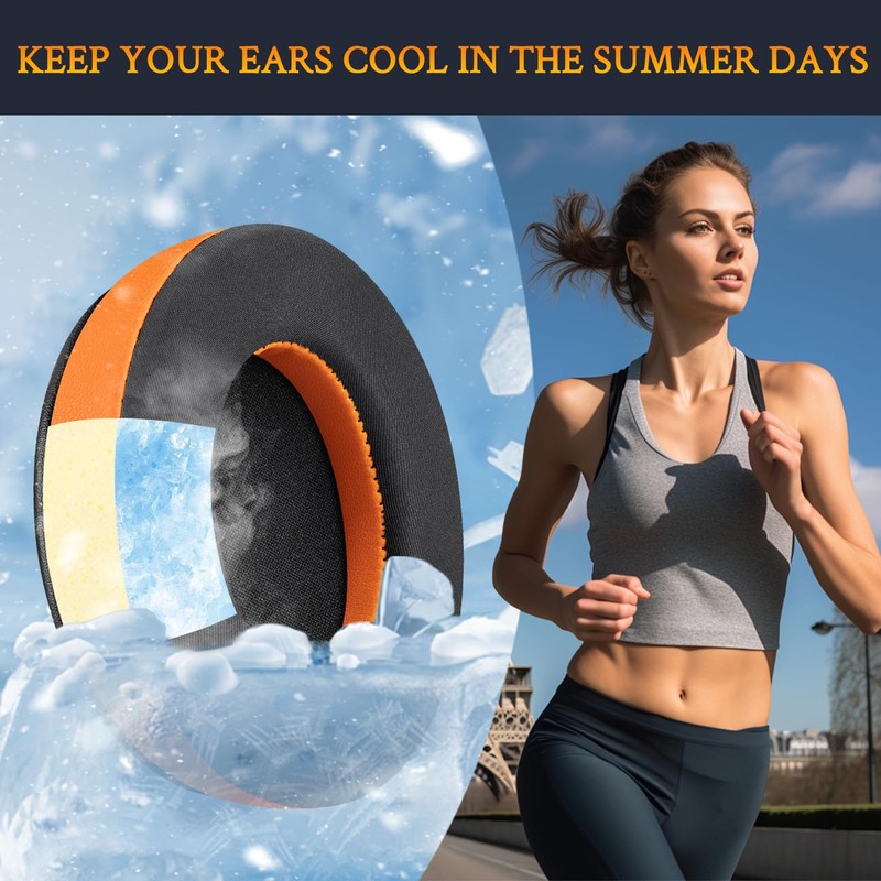 SOULWIT Cooling Gel Replacement Earpads Cushions for HyperX Cloud 1/2/3/Pro/Core/Alpha/Alpha