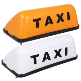 NUOBESTY 2pcs Led Taxi Top Light Roof Taxi Sign 12v Taxi Dome Light Taxi Car Display Indicator Lamp Taxi Cab Top Sign