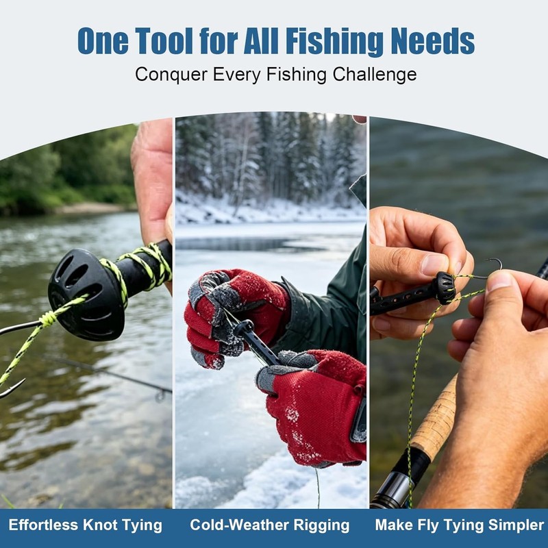 2PCS Magnetic Fly Threader, Fishing Accessories for Anglers, Universal Knot