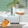2 Pack Self Draining Teak Wood Soap Dish Holder,Teak Soap
