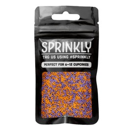 SPRINKLY - Matt Sugar Strands - Purple & Orange - 30g