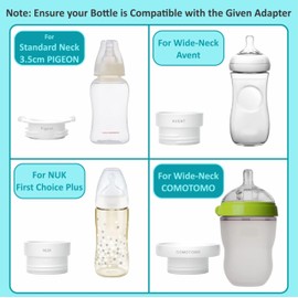 MUMBEE Portable Bottle Warmer for Travel with Fast 4 Heat Settings & Burn Protection, Leak-Proof & Safe Rechargeable Baby Bottle Warmer for Breastmilk, Formula or Water