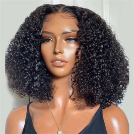 Wiggins Hair Ready And Go Glueless Wigs Human Hair Pre Plucked Curly Lace Front Wig Human Hair Glueless Wigs Human Hair Pre Plucked Pre Cut 4x7 Lace Closure Pre Cut Glueless Wigs For Women 16 Inch