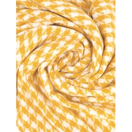 Warm Cashmere Scarf Autumn Winter Houndstooth Scarf/XL Stole Wrap Scarf Warm Pashmina Scarves 200 x 70 cm, yellow