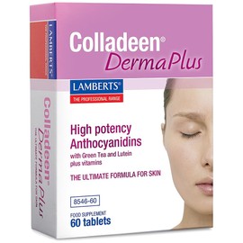 Lamberts Colladeen Derma Plus – Collagen & Skin Support with Vitamin C, Niacin & Biotin – 60 Tablets