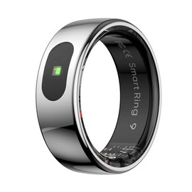 LED Touch Smart Ring for Women Men- Fitness Tracker with Heart Rate, Blood Oxygen, Sleep Tracker, Step Counter, 5ATM Waterproof, Touch Control Music/Video, No Subscription Fee for iOS/Android