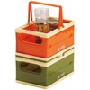Marutatsu Foldable Stacking Container Box, Plastic, Small Items, Storage Basket,