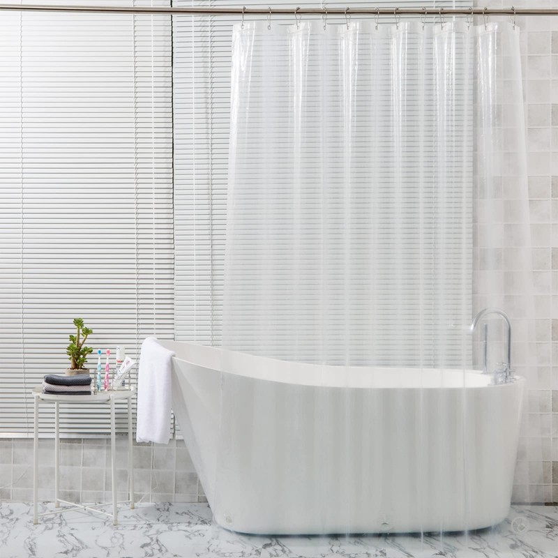 AmazerBath Clear Shower Curtain Liner, 70 x 72 Inches EVA