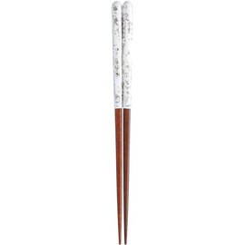 Kawai 118512 Chopsticks Wakasa Lacquer Mother of Pearl Karen Gray 9.1 inches (23 cm), Made in Japan