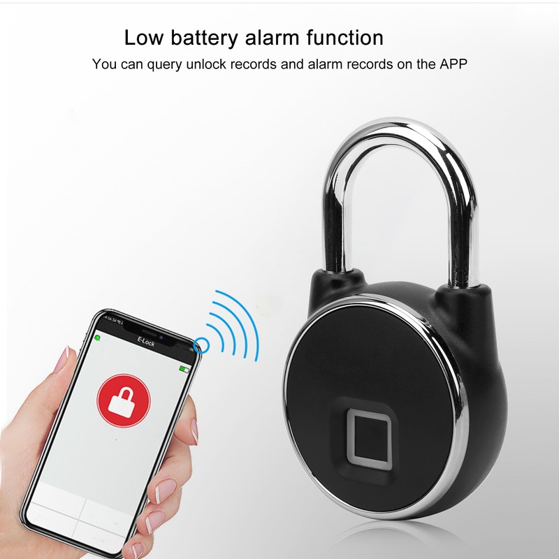 Intelligent Fingerprint Lock Bluetooth APP IP65 Waterproof Long Standby Time