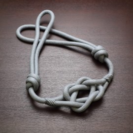 INTERIX DB94A-2525 Curtain Tieback, Stylish, Spider Rope Tassel, Gray