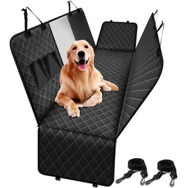 EPIC GADGET Dog Seat Cover Waterproof Scratch Proof Back Seat Cover for Dogs, Pet Hammock Car Cover with Mesh Window, Durable Nonslip, Universal Size Fits for Cars/Trucks/SUV