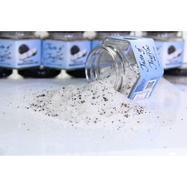 Black Truffle Mediterranean Sea Salt | Gourmet Food Condiments | (wt. 3.7 oz/105 gr.)