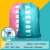 2 Pack Upgrade Extra Large Travel Laundry Bag with Drawstring，24"