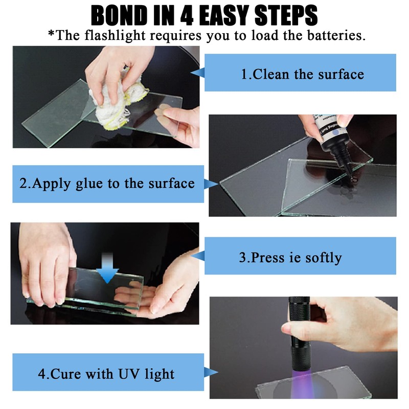 EDSRDXS UV Bonding & Welding Glue Kit UV Resin Kit