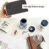 Yushen Upgrade Wooden Tilting Calligraphy Pen Holder with Empty Glass