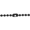 DragonWeave 9.5mm Extra Large Gunmetal Steel Ball Chain Mens Necklace