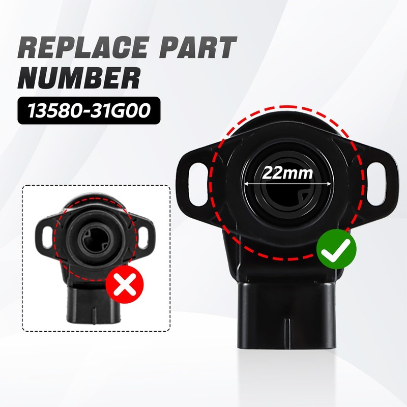 FUSCH TPS Sensor Throttle Position Sensor Compatible with Suzuki Kingquad