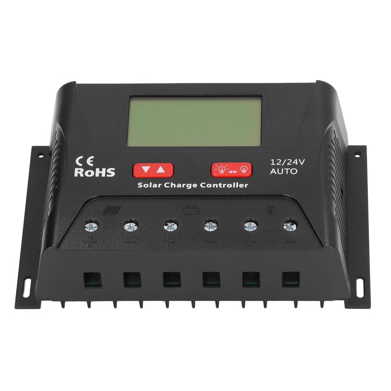 Solar Charge Discharge Controller LCD Display 3 Stage PWM Solar