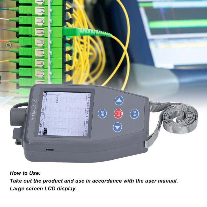 LCD OTDR Optical Time Domain Reflectometer Optical Power Meter Fiber