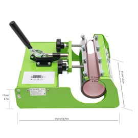 10-30OZ DIY Tumbler Heat Press Machine, Mug Press Machine, 600W Tumbler Heat Press Machine 14.57 * 12.2 * 6.7inch (Green)