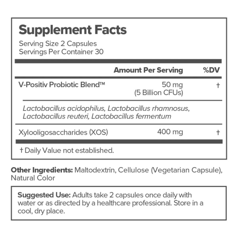 Vaginal Probiotico 60 Capsulas Sin Sabor Sin Sabor