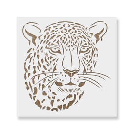 Jaguar Head Stencil Template for Walls and Crafts - Reusable Stencils for Painting in Small & Large Sizes