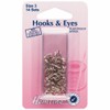 Hemline Hooks and Eyes - Nickel Silver, Size 3, 14