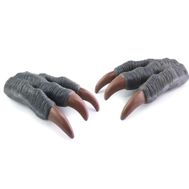 1 Pair Dinosaur Claws Dino Cosplay Paw Gloves Costume Accessories for Velociraptor Pretend Play Party Supplies