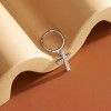 Lo Necesito - Aretes de Cruz con Circonia para Mujer