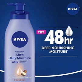 NIVEA 2 PACK NIVEA SHEA DAILY MOISTURE BODY LOTION 48HR/ 16.9 OZ EACH