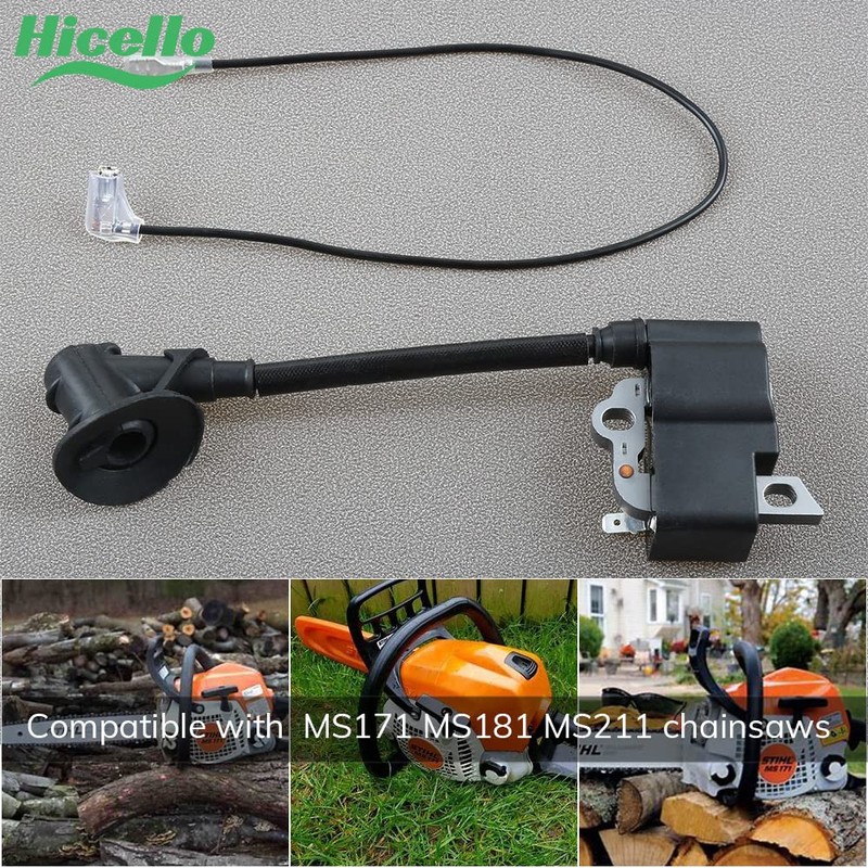 Hicello Ignition Coil Compatible with Stihl MS171 MS181 MS211 Chainsaws