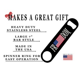 Freedom USA Flag Speed Bottle Opener Heavy Duty Gift Patriotic United State Of America US