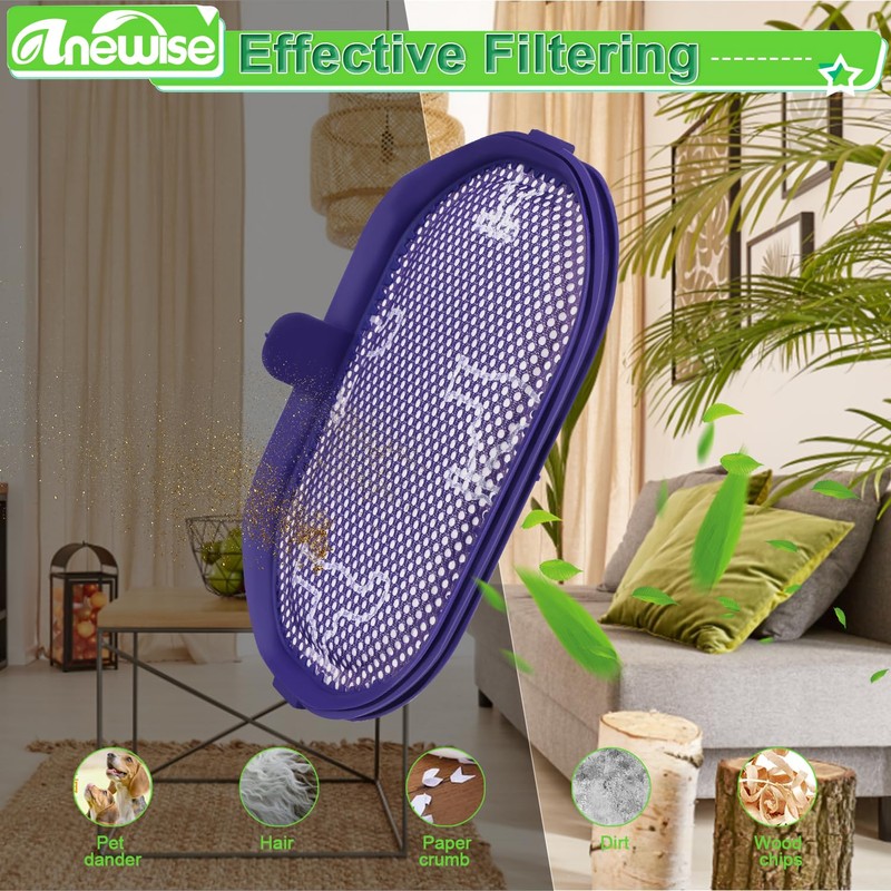 Anewise 4Pk Filter for Dyson DC44 Animal, DC35, DC31, DC56,