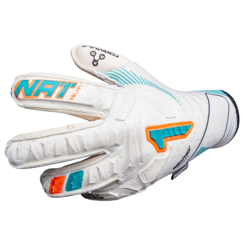 Rinat Nkam Pro W/G Goalkeeper Gloves Adult Unisex White Green