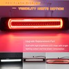 ZDEERAOTO Smoked Lens LED 3rd Third Brake Light Replacement for