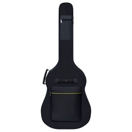 diboer 40 41 inch Acoustic Guitar Case, acoustic Guitar gig bag thickened sponge pad 600D thick waterproof and waterproof double adjustable shoulder strap, soft dust proof guitar bag (black)