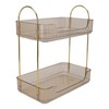 Double Layer Makeup Stand Modern Light Luxury 2 Tier Makeup