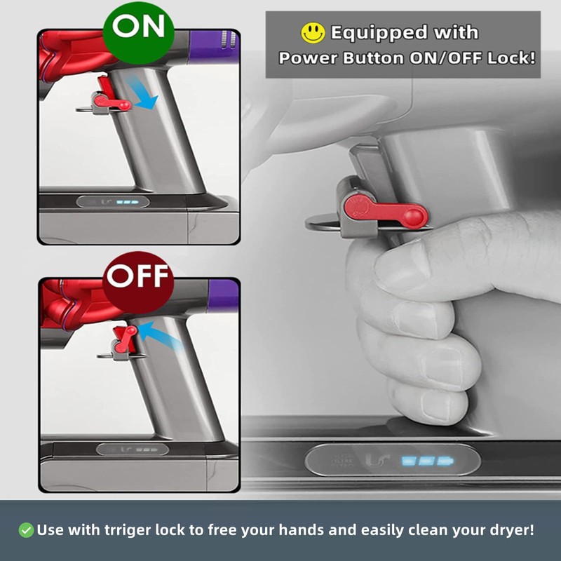 JEDELEOS Upgraded Dryer Vent Lint Vacuum Attachment Hose for Dyson