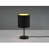 Reality Leuchten Jerry R50491080 Table Lamp Metal Black Matt Fabric