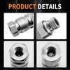 GLOCRORET 1/4" NPT X 1/4" Body Flat Face Hydraulic Quick